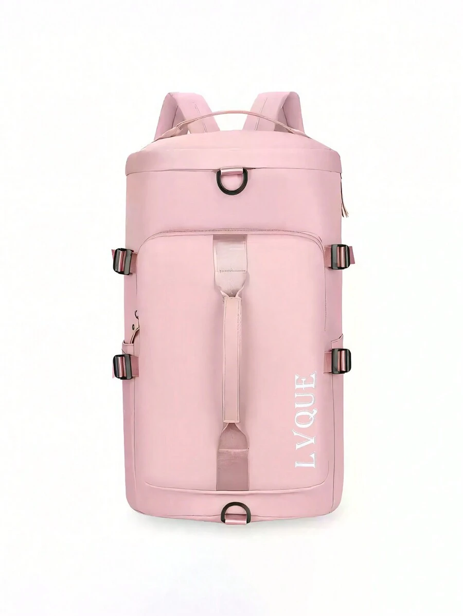 Large Crossbody Bag Backpack Gym Handbag Travel Suitcase - 淺粉色 - 查看 1