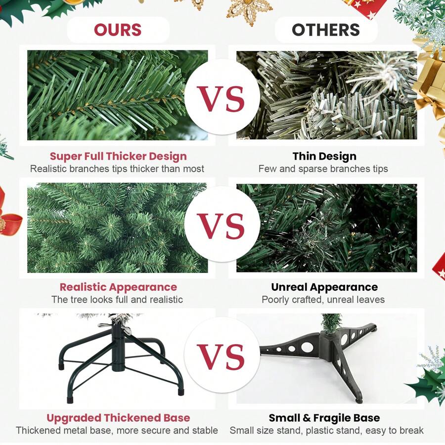 6FT PVC Green Memory Wire Christmas Tree SHEIN USA