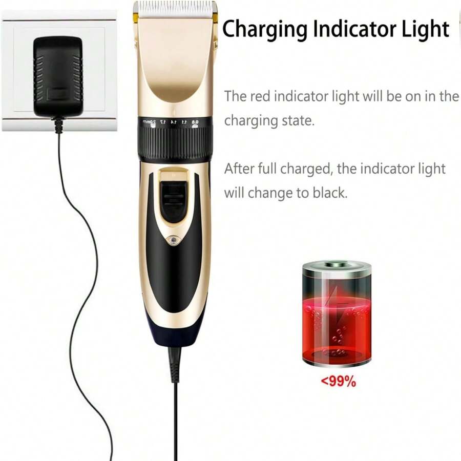 Dog Shaver Clippers Low Noise Rechargeable Cordless Electric Quiet Hair