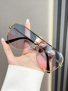 1 szt. Unisex Flat Top Trendy Modne Okulary Modne, Odpowiednie Do Jazdy Na Rowerze, Sportu, Pieszych Pieszych, Biegania, Jazdy, Wędkowania, Imprezy Na Plaży - Wielokolorowe - Zobacz 5