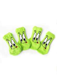 2對隨機顏色的寵物襪子, 泰迪防刮損和防髒污,適用於小型犬和貓 - 彩色 - 查看 10