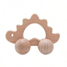 Voiture jouet en bois avec boutons-poussoirs et 4 roues, formes d'animaux mignonnes, entraînement des compétences motrices fines pour les tout-petits garçons et filles. Modèle de voiture jouet en matériau bois sécuritaire, retour à l'école