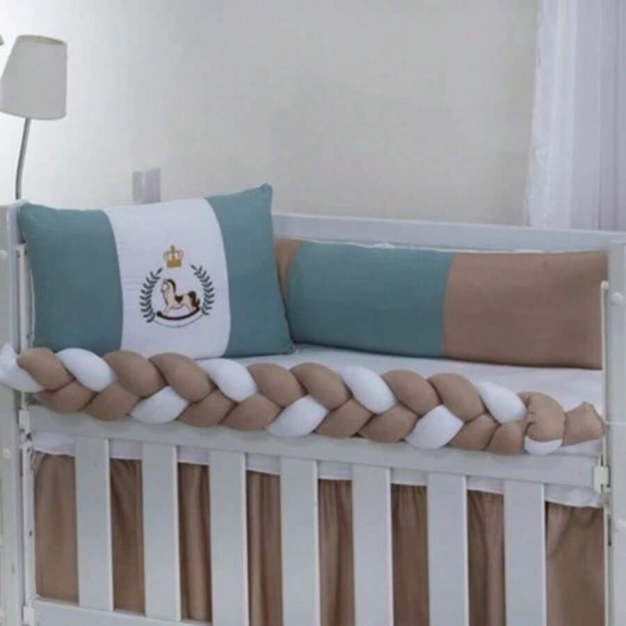 Classic Mini Crib Kit For Girls And Boys, 6 Pieces With Complete Printed Skirt - 小馬 - 查看 1