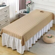 1 st överdragslakan för massagebänk, med hål för ansiktet, elastisk design, lämplig för spa-vård, avkoppling, skönhetssalongmadrass, bäddsoffa - Multifärgad - Visa 8