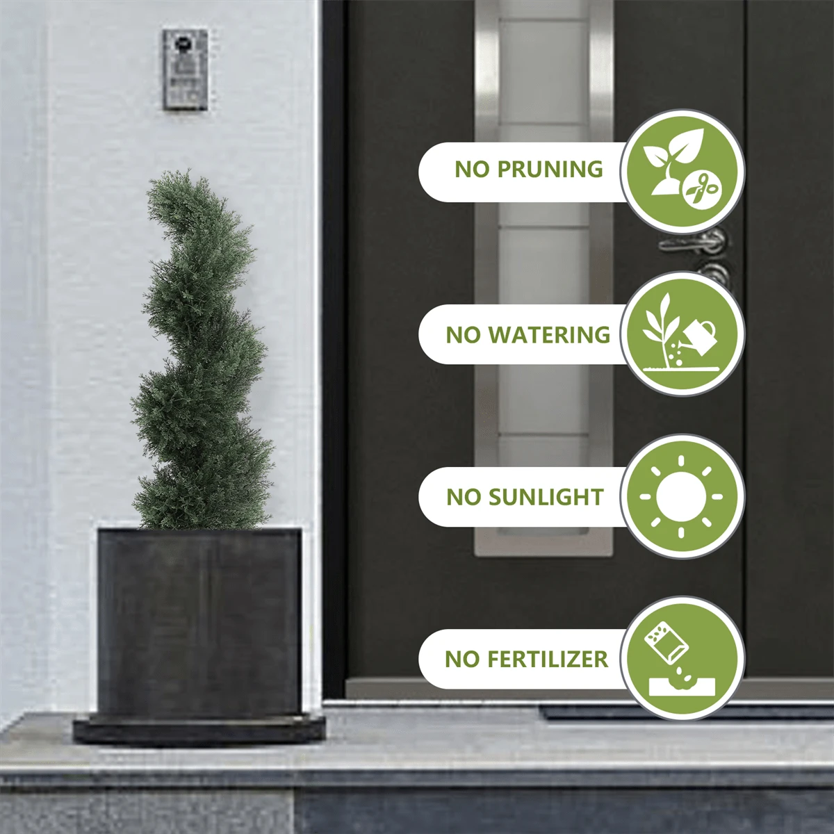 Artificial Simulation Of Green Plants, Christmas Artificial Cedar And