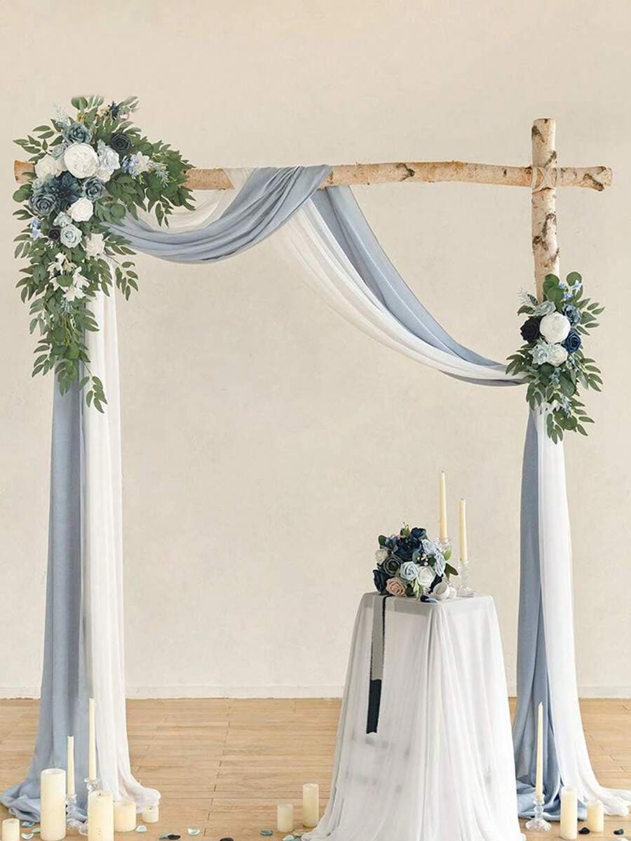 Wedding Arch Flowers (Pack Of 2), Artificial Burnt Wedding Flowers For ...