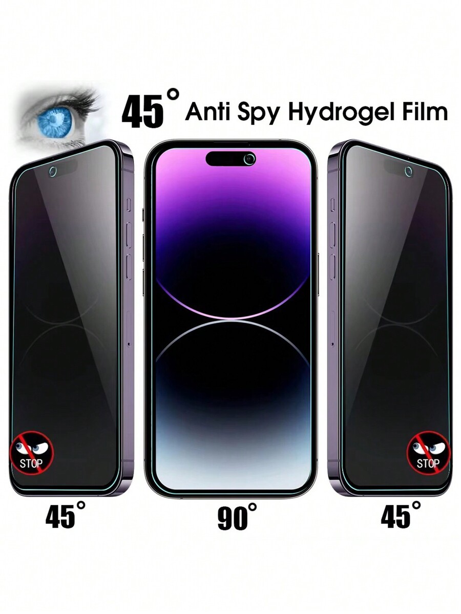 2+2Full Cover AntiSpy Screen Protector Camera Films Compatible With