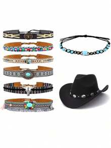 1 Phụ kiện trang sức cổ điển, có thể kết hợp với mũ chống nắng, tìm phong cách của bạn (Không bao gồm mũ) - đá quý trang trí - Xem 1