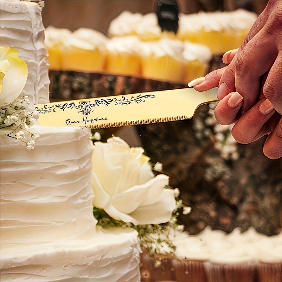 2Piece Set Long & Thick Stainless Steel Bread Knives + Decorative