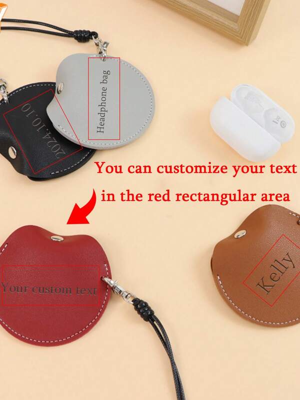 1 pieza Bolso personalizado para almacenar auriculares inalámbricos, unidades USB y otros accesorios digitales pequeños, con estilo bohemio