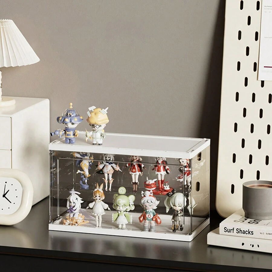 Blind Box Storage Display Rack, Le Master's Office Rack, Transparent Upright Cabinet, Acrylic Display Box - Transparent - View 1