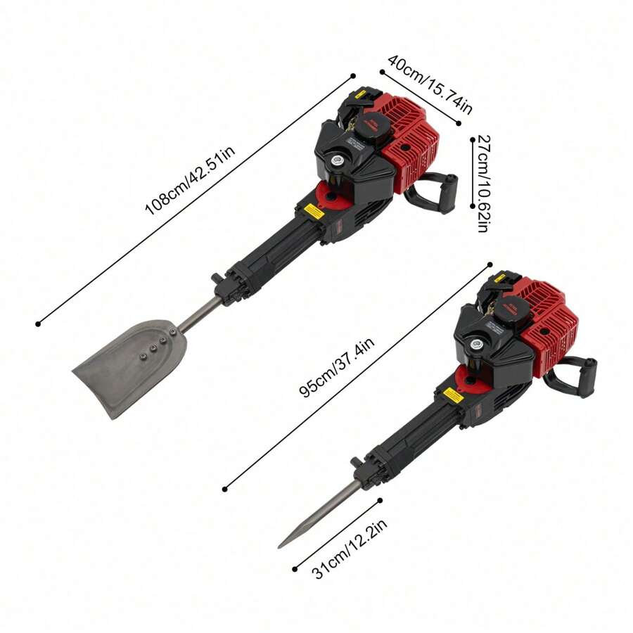 OUKANING Máquina excavadora de árboles con motor de gasolina portátil