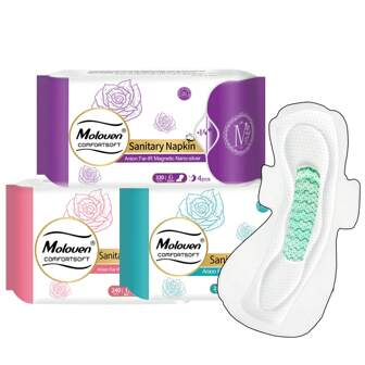 4-100 片/包 无香味超薄护翼卫生巾，柔软舒适，吸水性极佳，适合夜间使用