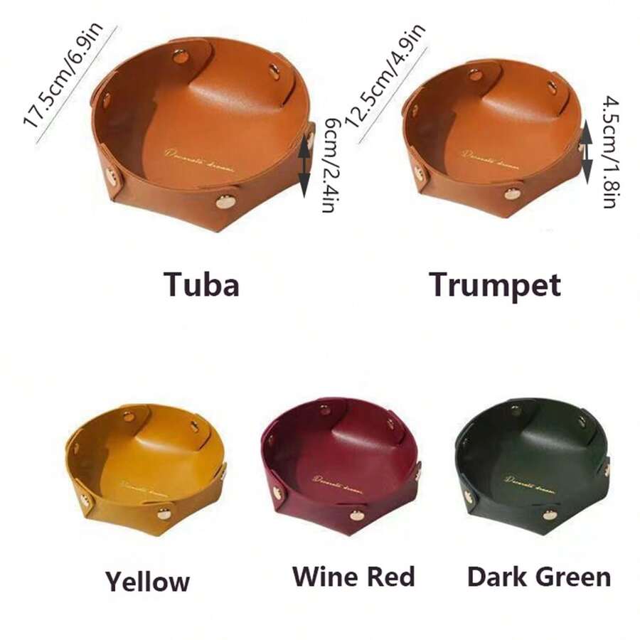 1pc PushButton Folding Round Storage Box Tabletop Jewelry Storage