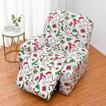 1 Bộ trang trí nhà ghế tựa massage bọc quà Giáng sinh màu xanh lá cây trên nền trắng, đồ trang trí Giáng sinh, đồ dùng tiệc Giáng sinh - Nhiều màu - Xem 5