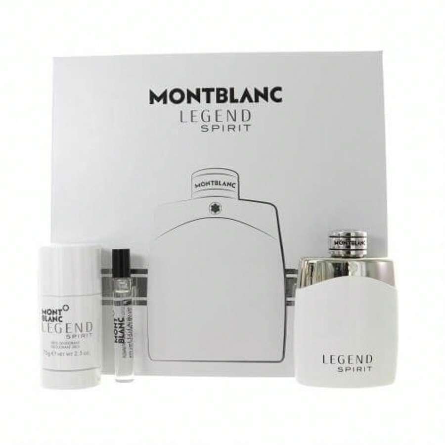Mont Blanc Mont Blanc Legend Spirit 3 Pc Gift Set Standard For Men