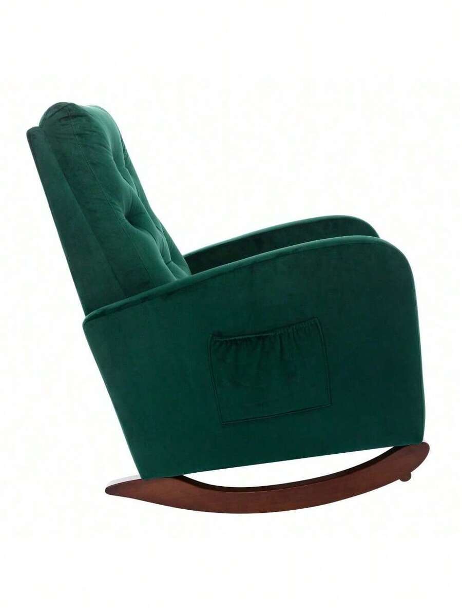 Baby Room High Back Rocking Chair Nursery Chair , Comfortable Rocker