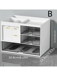 Organizador de escritorio minimalista de gran capacidad para bolígrafos y artículos de papelería - Montaje versátil DIY para oficina, escuela o dormitorio. Accesorios de escritorio, suministros de oficina, decoración de oficina - Multicolor - Ver 5