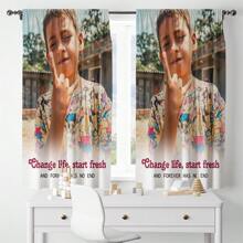 1pc Rèm cửa tùy chỉnh, Rèm cửa cá nhân hóa, Rèm cửa in ảnh, Quà tặng sinh nhật, Quà tặng trang trí nhà cửa cá nhân hóa - Nhiều màu - Xem 20