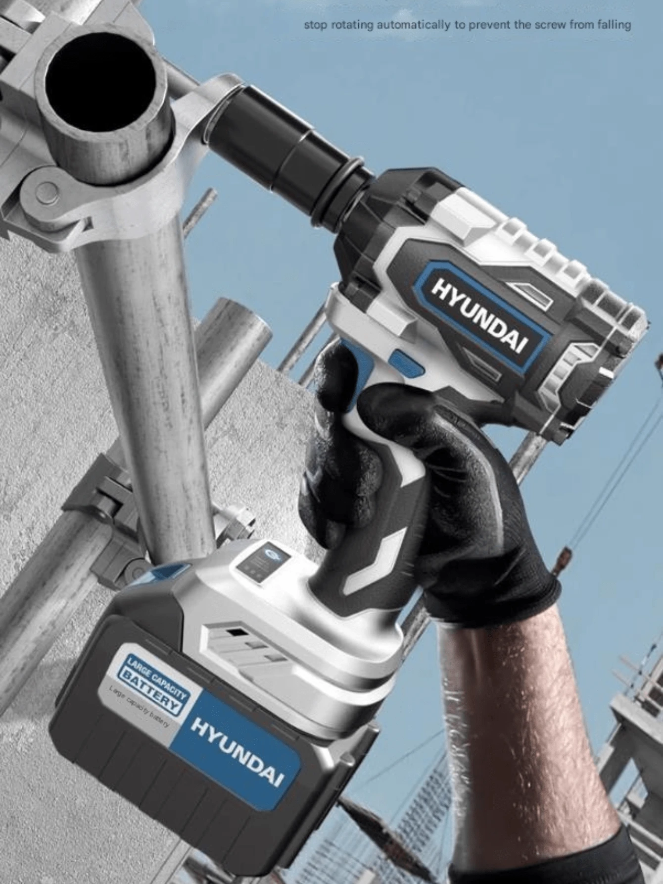 Electric Wrench High Torque Brushless Impact Electric Air Gun Rack