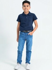 Teen Boy Kit 3 Jeans With Internal Adjuster - 彩色 - 查看 5