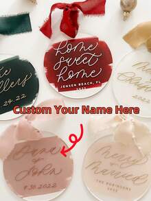 定制个性化圣诞饰品，圣诞装饰 - 圣诞装饰，2024 年送给家人和朋友的礼物，节日礼物，秋冬礼物 - 彩色 - 查看 3