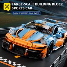 1623 piezas Kit de bloques de construcción de modelo de superauto, proporciona una excelente experiencia de ensamblaje y te ayuda a construir tu superauto soñado. Diseño elegante con líneas suaves para la combinación perfecta. - Multicolor - Ver 1