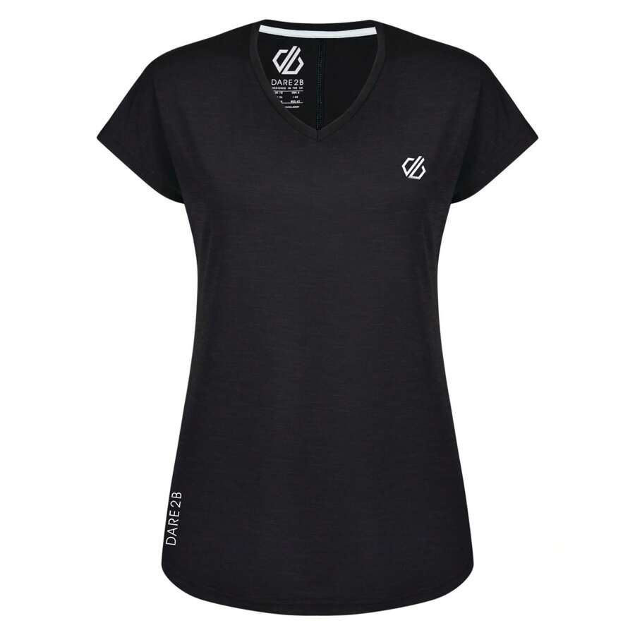 Dare 2B Womens/Ladies Vigilant Active TShirt (Black) - Чорний - Переглянути 1