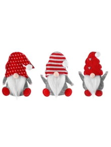1PC Đồ trang trí Giáng sinh Búp bê lùn Bộ dao nĩa Bộ dao nĩa Ông già không mặt Bộ đồ ăn Rudolph Đồ trang trí để bàn Trang trí nhà - Nhiều màu - Xem 10