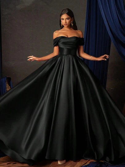 Smilprince Long Luxury Niche High-End Evening Dress, Black Elegant Formal Prom Gown, For Wedding Guest, Graduation, Dinner Party Dress