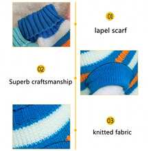 Suéter para animais de estimação em cores variadas, roupas de malha para cães, roupa casual quente de 4 pernas (cor aleatória), outono/inverno