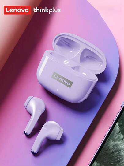 Lenovo 联想LP40PRO蓝牙耳机，半入耳式，HIFI音质，超长续航，高清通话，智能触控，防汗带麦克风，无线耳塞，兼容智能手机和电脑