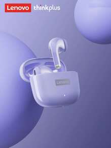 Lenovo Auriculares Bluetooth LP40PRO, sonido HIFI de media oreja, larga duración de la batería, llamadas HD, control táctil inteligente, a prueba de sudor, con micrófono integrado, auriculares inalámbricos