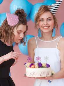 10 miếng trang trí bánh cupcake hình bông tuyết Giáng sinh, giấy bạc sáng bóng dùng để trang trí bánh trong dịp lễ hội, thích hợp làm vật dụng trang trí bánh Giáng sinh, đồ trang trí Giáng sinh, đồ ngủ Giáng sinh, quà tặng Giáng sinh - Nhiều màu - Xem 7