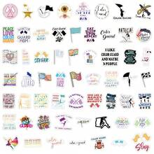 118 张彩色贴纸美观乙烯基贴纸高品质贴纸贴花剪贴簿、日记、笔记本电脑、保险杠、滑板、水瓶、电脑、手机贴纸可以为您的生活带来很多乐趣，是送给成人的完美礼物 - 彩色 - 查看 3