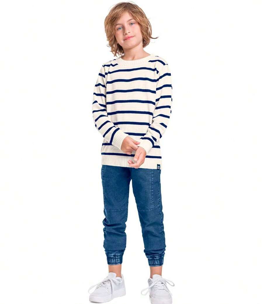 Knitted Coat For Boys - trắng - Xem 1