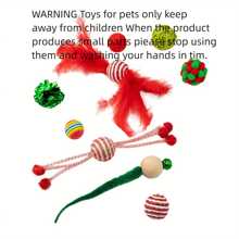 Bộ đồ chơi Giáng sinh cho người yêu mèo và mẹ mèo Bộ đồ chơi Giáng sinh vui nhộn cho người yêu mèo/chó và đồ chơi thú cưng cho chó/mèo Đồ chơi tương tác để giữ cho người yêu mèo/chó và mẹ mèo yêu thú cưng gần bạn Thích hợp làm đồ trang trí Giáng sinh cho người yêu mèo và mẹ mèo yêu Quà tặng Giáng sinh - Nhiều màu - Xem 5