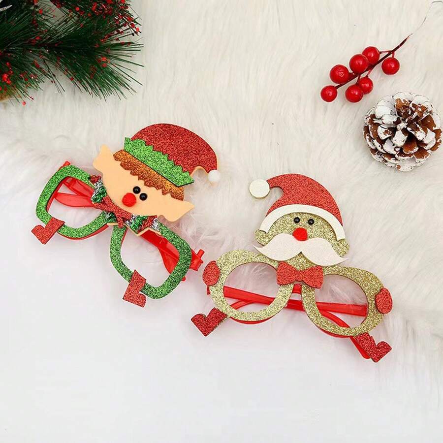 1pc Đồ trang trí Giáng sinh sáng tạo mới lạ vui nhộn dễ thương hình nhỏ ly cho sự kiện - Nhiều màu - Xem 1
