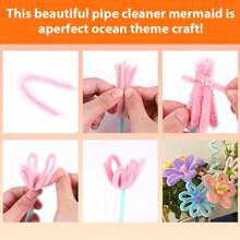 Value Pack 100/120/800 Pcs Macaroon DIY Pipe Cleaner Projects, Pipe Cleaners+Green Floral Stem Wire, 7 Colors Multi-Color 11.81*0.6 Chenille Stems, Pipe Cleaners Stems For Art And Craft Projects Creative DIY Decorations, Educational Crafts For Every, Pipe Cleaner Sculpture Ideas, Seasonal Pipe Cleaner Crafts, Best Chenille Stems For Crafting, Creative Uses For Chenille Stems ﻿
