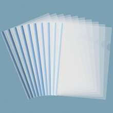 10 Packungen klare Berichtmappen mit Schiebeleiste, Projektordner für A4 und Letter-Format, Bewerbungsmappe Präsentationsordner für Schule und Büro, A4 Größe Präsentationsordner, Schule-Artikel, Schreibwaren