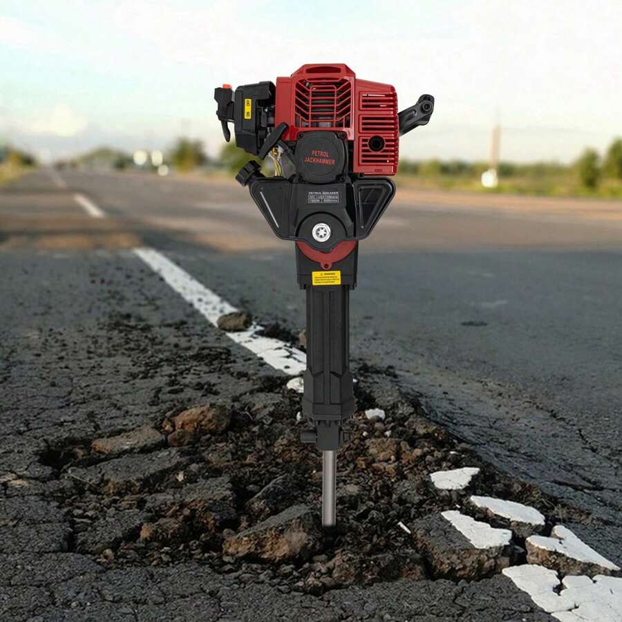 OUKANING Máquina excavadora de árboles con motor de gasolina portátil