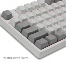 Teclas de repuesto para teclado mecánico de juegos retroiluminado, juego de teclas PBT de doble inyección perfil OEM para teclados mecánicos de 61, 68, 75, 84, 87, 98, 104, 108 teclas con interruptores Mx, diseño de diseño ANSI - Multicolor - Ver 9