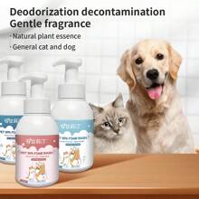 Waterless Shampoo For Dogs & Cats 13.52oz ,Classic Fresh Scent, Long Lasting Fragrance | No-Rinse Foam With Oatmeal |Hypoallergenic, PH Balanced & 72H Freshness | Dry Shampoo For Cats,Dry Shampoo For Dogs