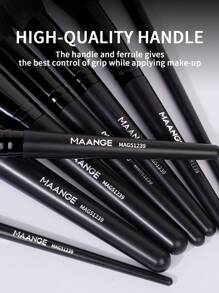 MAANGE Bộ cọ trang điểm 18 món, bao gồm giá đỡ cọ và hộp giấy, gồm cọ má hồng, cọ phấn phủ, cọ nền, cọ phấn mắt, cọ kẻ lông mày, cọ chuốt mi, cọ che khuyết điểm, cọ kẻ mắt và cọ môi. Lông cọ mềm mại, phù hợp với cả mỹ phẩm dạng bột và dạng lỏng, dễ mang theo. Món quà lý tưởng cho phụ nữ và các bạn gái. Bộ sản phẩm bao gồm: Bộ cọ trang điểm, Bộ cọ trang điểm, Bộ cọ trang điểm hoàn chỉnh, Bộ cọ trang điểm, Bộ quà tặng trang điểm, v.v. - màu đen - Xem 7