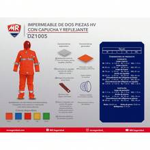 Impermeable Mr Seguridad Dz1005 Chamarra + Pantalón - Azul Marino - Ver 2