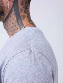 Kit 3 Camisetas Básicas Masculina 100% Algodão Pima Premium Casual - Multicolorido - Visão 3