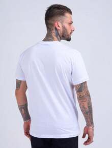 Kit 3 Camisetas Básicas Masculina 100% Algodão Pima Premium Casual - Multicolorido - Visão 5