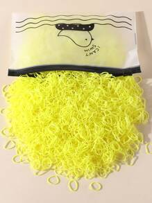 Juego de 1500/3000 piezas de gomas de pelo elásticas suaves de colores alegres para niñas, para trenzas, coleteros, accesorios para el cabello para uso diario - Multicolor - Ver 12