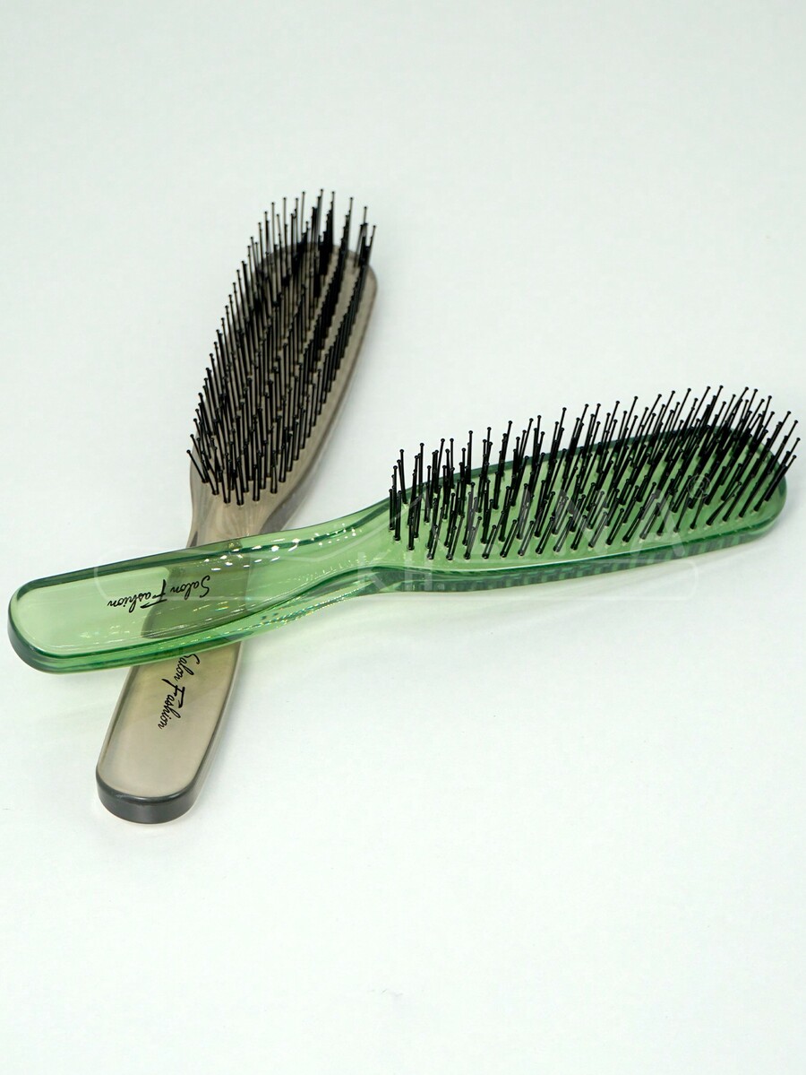 1 Pc Detangling Hair Brush, Long And Short Tooth Hairbrush With Handle