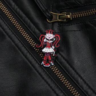 1개 다크 귀여운 걸 배지, 옷 가방 참 학교 사무실 액세서리 셔츠 재킷 보석 크리스마스 할로윈 옷 핀 재미있는 선생님 선물용 개인 맞춤 의상 드레스 액세서리 핀 장식